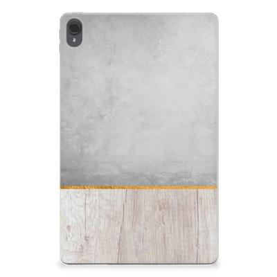 Lenovo Tab P11 | P11 Plus Silicone Tablet Hoes Wood Concrete
