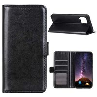 Samsung Galaxy A12 Wallet Case met Magnetische Sluiting - Zwart