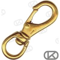GS71300B - DRAAIBARE BRONZEN KARABIJNHAAK. 82MM (10 stuks)
