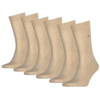 Tommy Hilfiger Sokken Classic Heren 6-pack Light Beige Melange-47/49