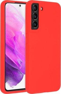 AccezzLiquid Silicone Backcover Samsung Galaxy S22 Plus Telefoonhoesje Rood