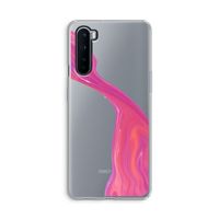Paarse stroom: OnePlus Nord Transparant Hoesje
