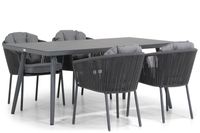 Santika Novita/Valencia 170 cm dining tuinset 5-delig