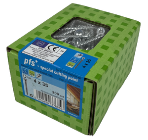pgb-Europe PFS+ | Spaanplaatschroef PFS+ VZK-T Ø 4,0x35 Zn - 200 stuks - PFWVTV001004000353