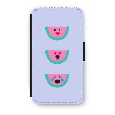 Smiley watermeloen: iPhone X Flip Hoesje