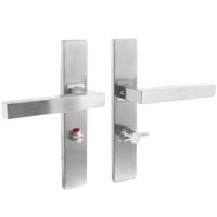 Deurkr.Vierkant op rechth. schild WC 63 mm rv