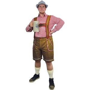 Lichtbruine bierfeest/oktoberfest broek verkleedkleding voor heren XXL (EU 56)  -