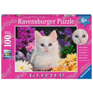 Ravensburger Puzzel Glitter Katje 100 XXL Stukjes