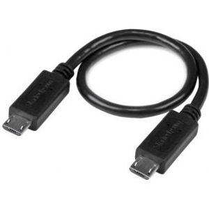 StarTech.com 20 cm USB OTG kabel Micro USB naar Micro USB M/M USB OTG Adapter