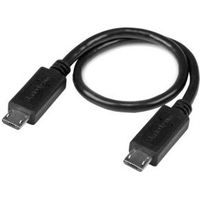 StarTech.com 20 cm USB OTG kabel Micro USB naar Micro USB M/M USB OTG Adapter - thumbnail