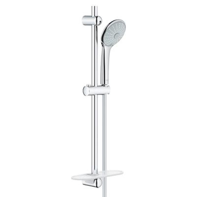 GROHE Euphoria 110 Massage Glijstangset - 60cm - ronde handdouche - 3 straalsoorten - gladde doucheslang - met zeepschaal - chroom 27231001