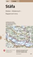 Wandelkaart - Topografische kaart 1112 Stäfa | Swisstopo
