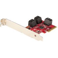 StarTech.com SATA PCIe Kaart, 6 Port PCIe SATA Uitbreidingskaart, 6Gbps, Low Profile Bracket, Stacke