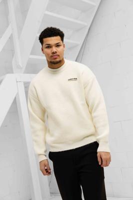Croyez Étiquette Knit Sweater Heren Wit - Maat L - Kleur: Wit | Soccerfanshop