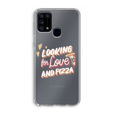 Pizza is the answer: Samsung Galaxy M31 Transparant Hoesje