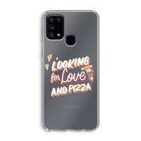Pizza is the answer: Samsung Galaxy M31 Transparant Hoesje