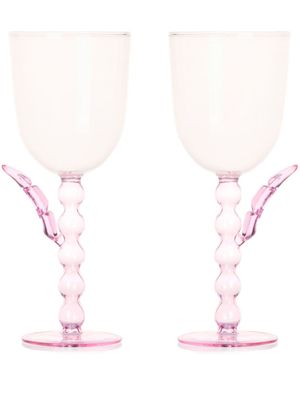 Maison Balzac verres à vin Palmier (lot de deux) - Tons neutres