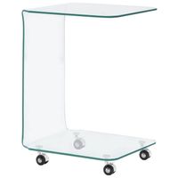 vidaXL Salontafel 45x40x63 cm gehard glas - thumbnail