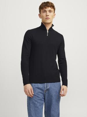 Jack & Jones Jjeemil Knit Half Zip Noos Trui Black