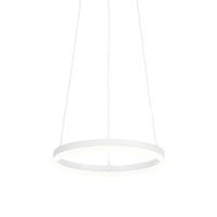 QAZQA Design hanglamp wit 40 cm incl. LED 3-staps dimbaar - Anello - thumbnail