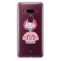 Hartje: HTC U12+ Transparant Hoesje