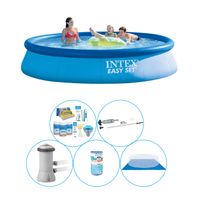 Intex Easy Set Rond 396x84 cm - 6-delig Zwembad Inclusief Accessoires - thumbnail