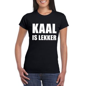 Zwart kaal is lekker shirt voor dames