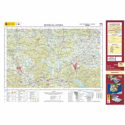 Topografische kaart 996 MT50 Huércal-Overa | CNIG - Instituto Geográfico Nacional1