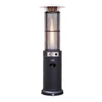Eurom Flameheater Round 11000 Patioheater Terrasverwarmer Zwart