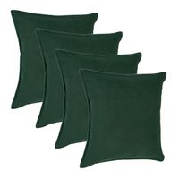 Bank/sierkussens Sophia - 4x stuks - 45 x 45 cm - polyester met rits - thumbnail