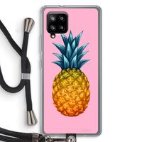 Grote ananas: Samsung Galaxy A42 5G Transparant Hoesje met koord