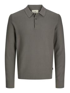 J&j Premium Jprblusandri Knit Polo Ls 12265396 Poloshirts Falcon