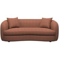 Leen Bakker - Bank Enzio 3,5-zits - Pure - Terra - Stof - Bruin - 97x215x75 Cm