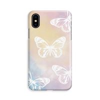 White butterfly: iPhone Xs Volledig Geprint Hoesje