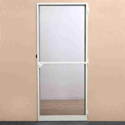 Klamboe draaideur - H220 cm x L100 cm - Wit aluminium