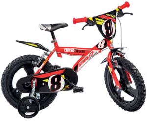 Dino Bikes Pro 16" fiets 40,6 cm (16") Metaal Zwart, Rood