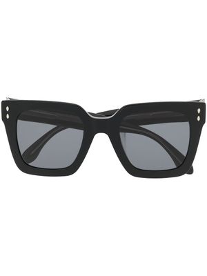 Isabel Marant Eyewear lunettes de soleil à monture carrée oversize - Noir