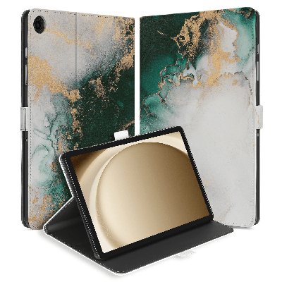 Samsung Galaxy Tab A9 Plus Tablethoesje Marmer Groen