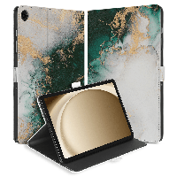 Samsung Galaxy Tab A9 Plus Tablethoesje Marmer Groen