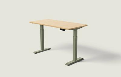 Desktronic HomeOne bureau Olijfgroen / Eiken / 140x70 cm