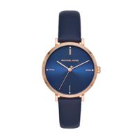 Horlogeband Michael Kors MK7124 Leder Blauw 16mm - thumbnail