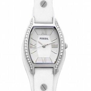 Fossil Molly wit lederen quartzhorloge ES3288