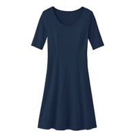 Jersey jurk van bio-katoen, nachtblauw Maat: 46