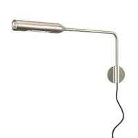 Lumina Flo Wall wandlamp LED 2700K geborsteld nikkel