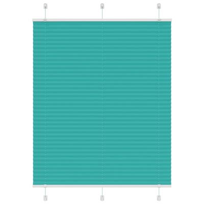 Pliss rolgordijn 110x150cm stofbreedte 109,4cm petrol groen