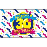Happy Birthday vlag 30 jaar - thumbnail
