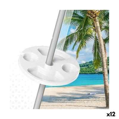 Strandparasol Bekerhouder Aktive 29,5 x 8 x 29,5 cm Parasoll (12 Stuks)
