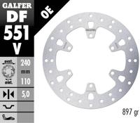 GALFER remschijf "df551 rotor df551 type v rigid