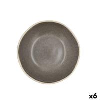 Diep bord Bidasoa Gio Keramisch Grijs 19 cm (6 Stuks) Diep bord Bidasoa Gio Keramisch Grijs 19 cm (6 Stuks)