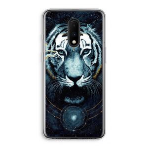 Darkness Tiger: OnePlus 7 Transparant Hoesje